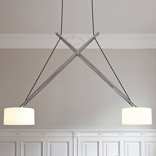 Twin - en LED-taklampa som kan gå ner i spagat