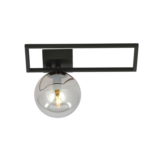 Taklampa Imago 1D, 1 lampa, svart/grafik