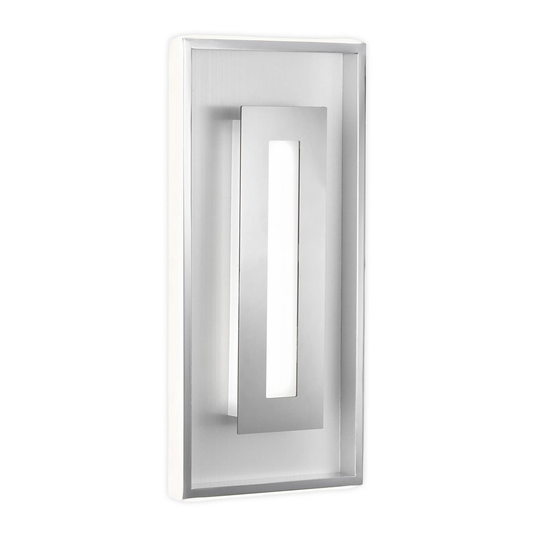 LED-vägglampa Bug, dimbar, krom/aluminium