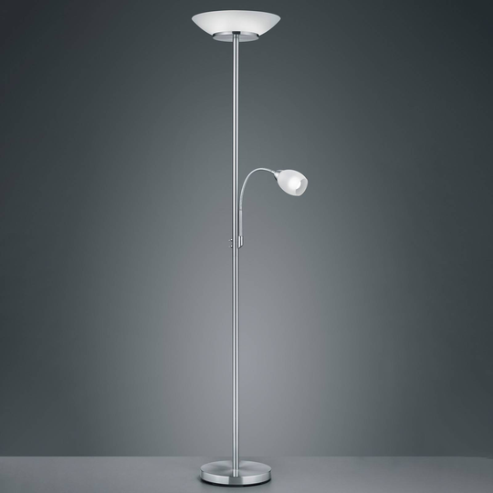 Golvlampa Gerry i nickel
