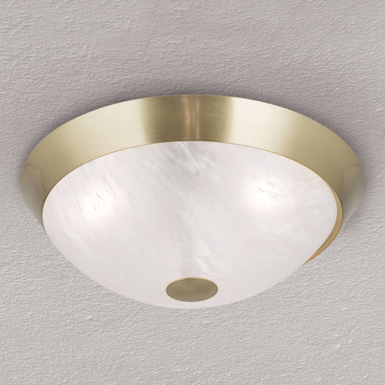 Klassisk taklampa Jaya med glasskärm, 34 cm