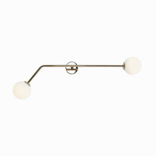 Vägglampa Pure, 2 lampor, guld, horisontell