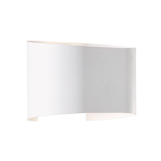 LED-vägglampa Wall, 2 lampor, rund, vit