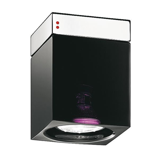 Fabbian Ice Cube Downlight Taklampa Svart