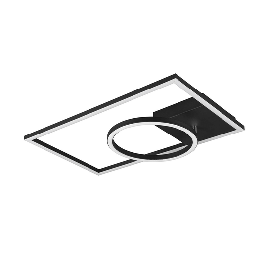 LED-taklampa Verso, dimbar, 3 000 K, svart