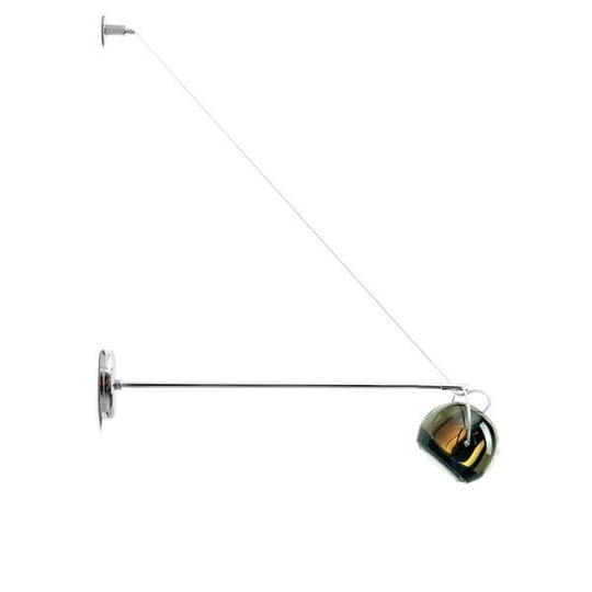Fabbian Beluga Vägglampa På Arm Brun