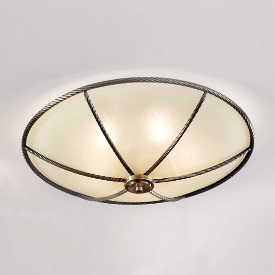 Champagnefärgad taklampa Galina, 56 cm