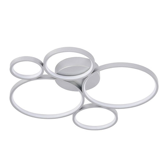 Lindby Jorven LED-taklampa, 5 cirklar, dimbar