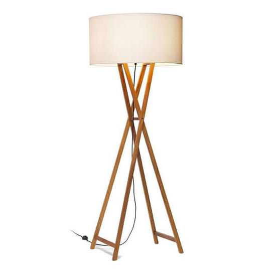 Marset Cala P 165 Golvlampa Naturell Ek
