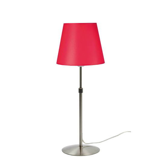 Aluminor Store bordslampa, aluminium/röd