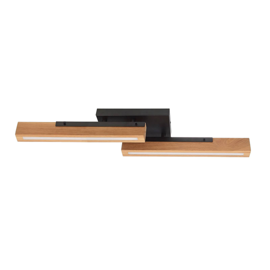 LED-taklampa Madera av ek, 2 lampor