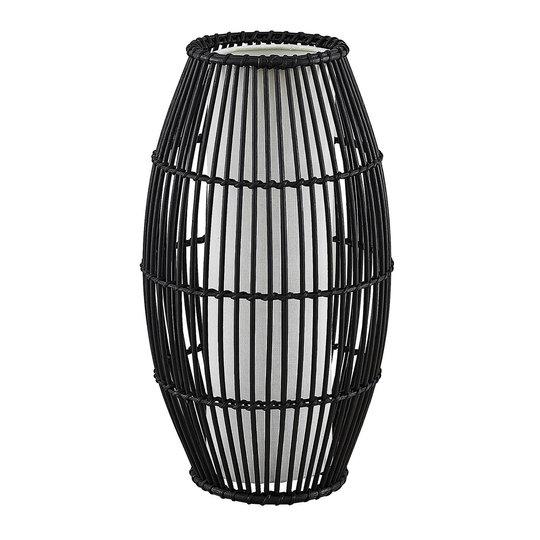 Lindby Svejamira bordslampa, bambu, lökformad
