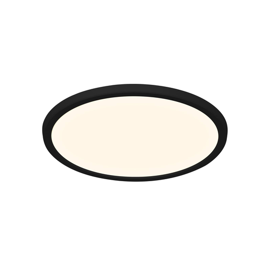LED-taklampa Oja Smart, svart, Ø 29 cm