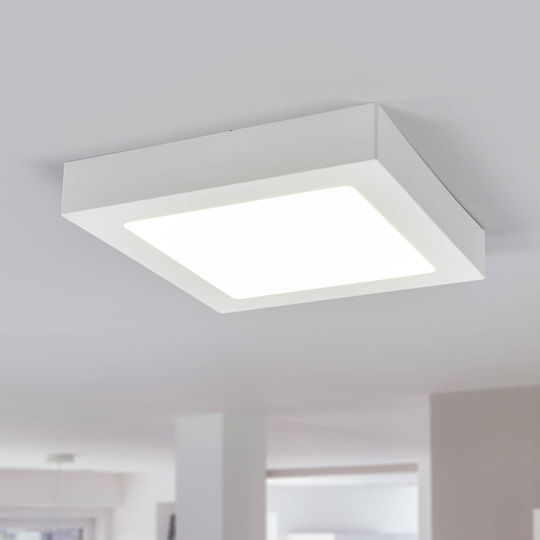 LED-taklampa Marlo vit 4 000 K kantig 23,1cm