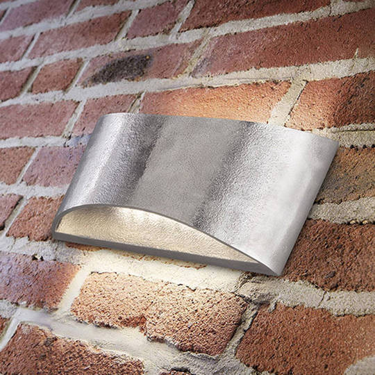LED-vägglampa Shine Alu nickel antik 2 lampor