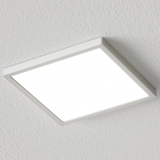 Kantig LED-taklampa Solvie, silver