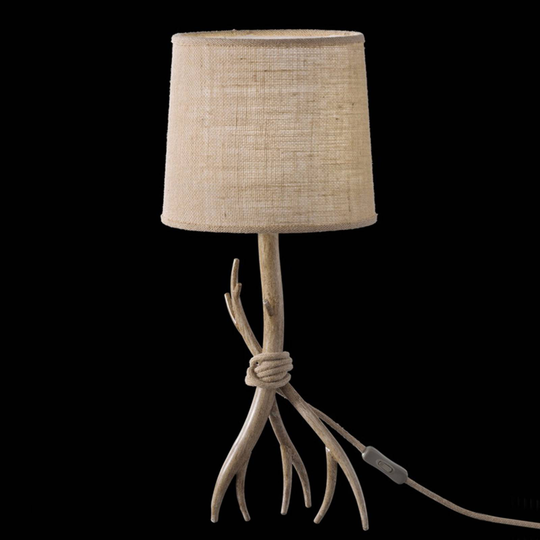 Bordslampa Sabina med textilskärm