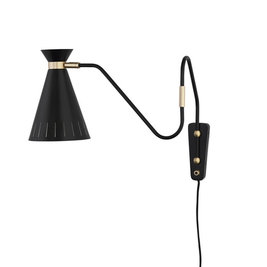 Warm Nordic Cone Vägglampa Svart Noir