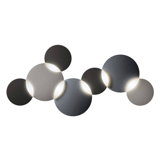 GROSSMANN Circ LED-taklampa grafit silver 6 lampor