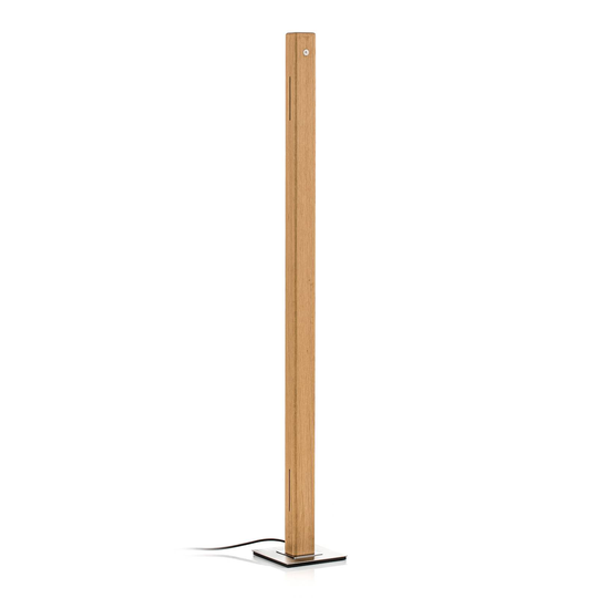 HerzBlut Leonora LED-golvlampa 122,5 cm ek natur