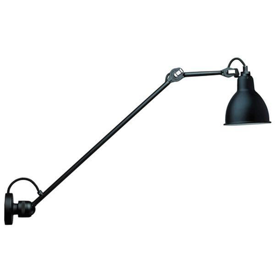 Lampe Gras N304 L60 Vägglampa Matt Svart Hardwired