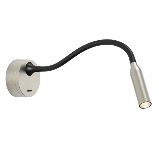 Astro Lucca LED-vägglampa med flexarm, nickel