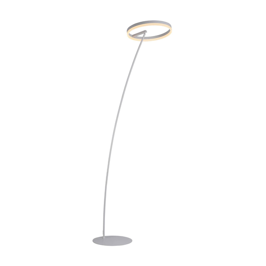 LED-golvlampa Titus, dimbar, vit
