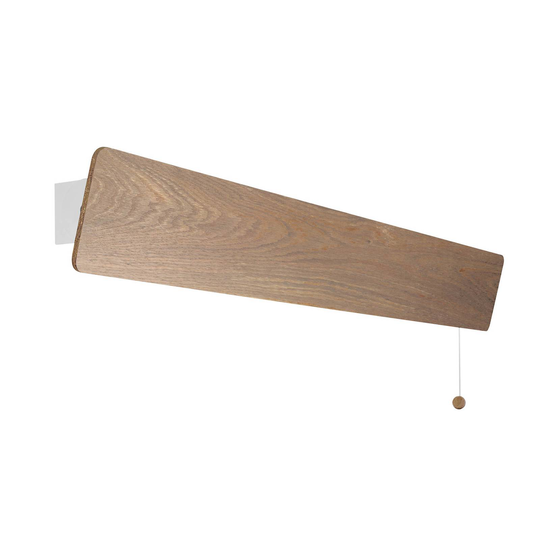 LED-vägglampa Oslo, bredd 98 cm, ek ljus