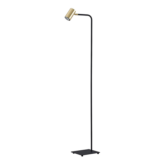 Lindby Sanad golvlampa, mässing