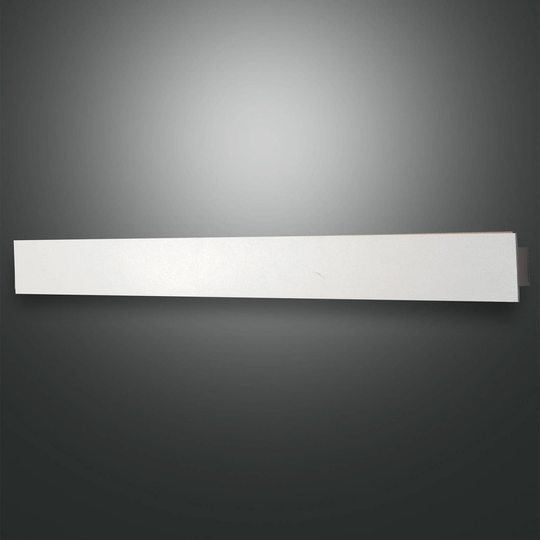 LED-vägglampa Lotus, vit, 93 cm lång