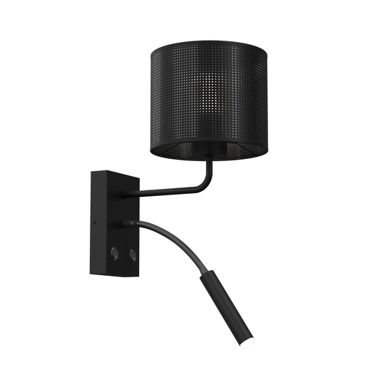 Vägglampa Jovin 1 lampa med spot svart