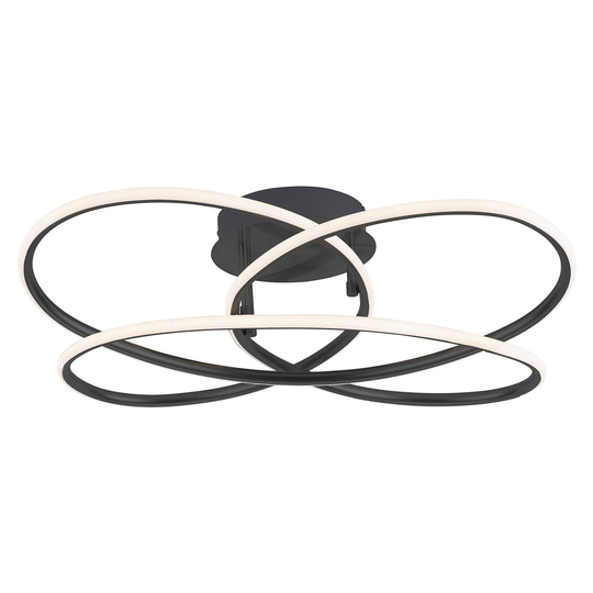 LED-taklampa Node, dimbar, svart