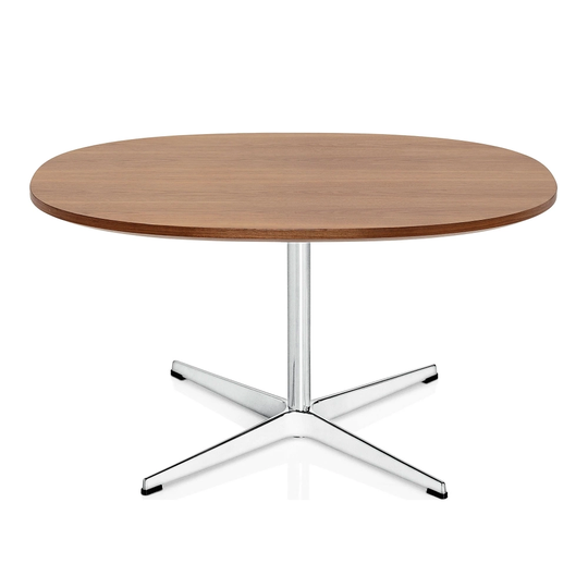 A202 Supercirkulär Soffbord, 75x75 cm, Laminat, White