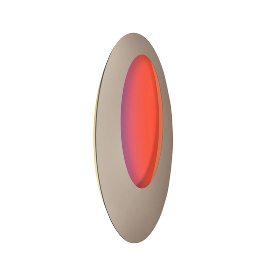 Escale Blade Open LED-vägglampa RGBW grå Ø95cm