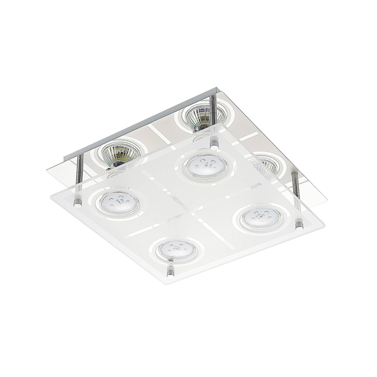 ELC Tahyla LED-taklampa, GU10, glas, 26 cm