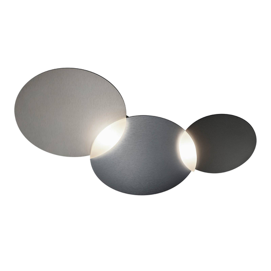 GROSSMANN Circ LED-taklampa grafit silver 2 lampor