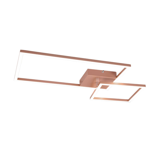 LED-taklampa Padella svängbar 4 000 K roséguld