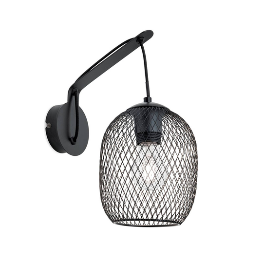 Vägglampa Georgina med burskärm