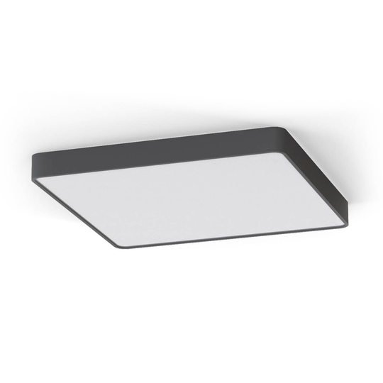 Taklampa Soft grafit 63x63 cm
