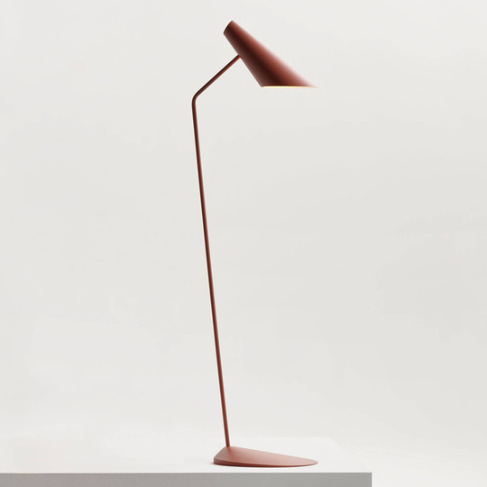Vibia I. Cono 0712 designergolvlampa, röd-brun