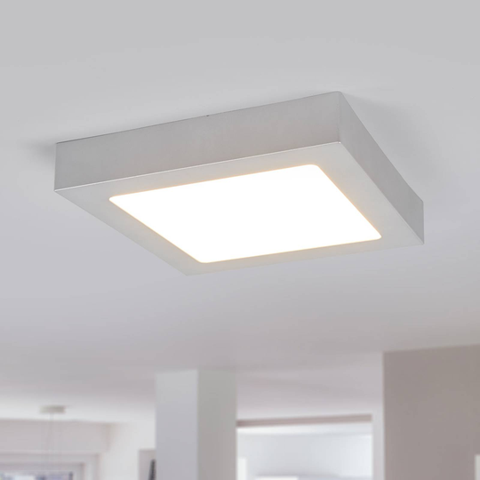 LED-taklampa Marlo silver 3000K kantig 23,1 cm