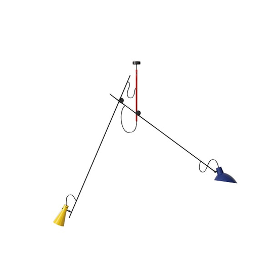Astep VV Cinquanta Taklampa Suspension Mondrian/Blå/Gul