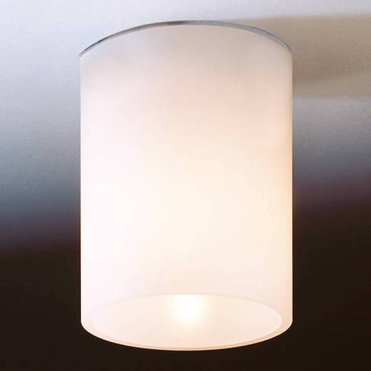 Vit taklampa DELA SHORT av glas