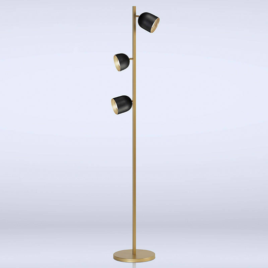 LED-golvlampa Dome svart