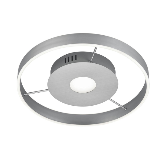 LED-taklampa Logan, 2 700-6 000 K, nickel matt