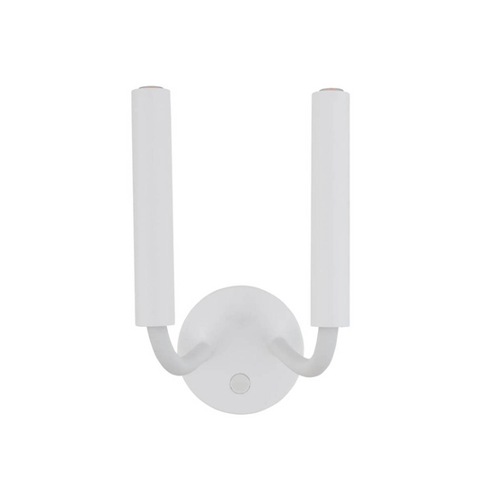 Vägglampa Stalactite flexibla armar 2 lampor vit