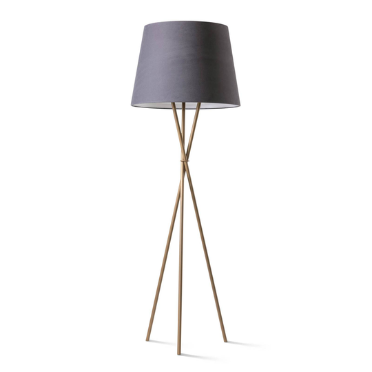 Ozonos Hailey AC- 1 LED-golvlampa guld/kolgrå