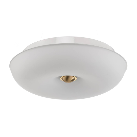BANKAMP Vanity glastaklampa LED, mässing