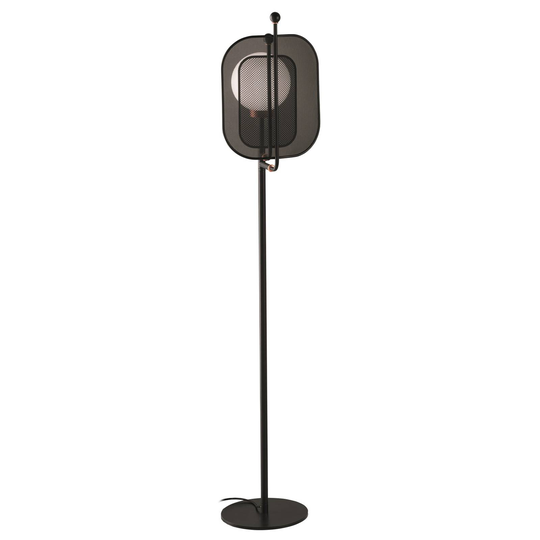 Golvlampa Papilio STL1 av Muranoglas, svart