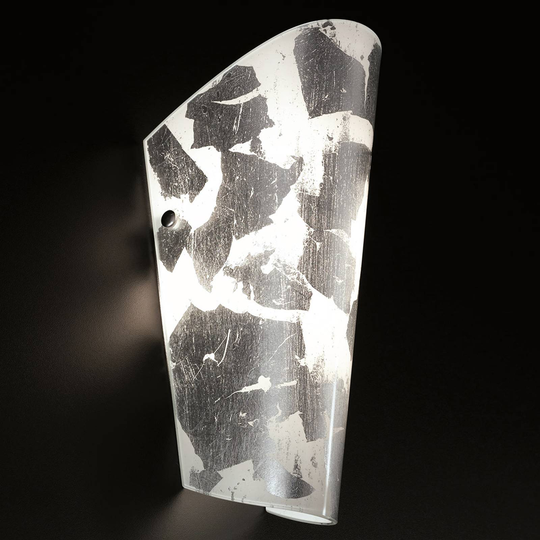 Vägglampa Bloom vit-bladsilver